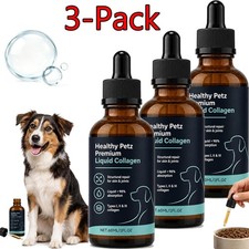 3 PCS Healthy Petz Premium Liquid Collagen For Dogs, Supplement With Collagen