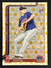 2025 Topps Richard Fitts Holiday Sun ROOKIE CARD #670 Boston Red Sox. rookie card picture