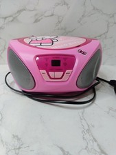 1976 2014 Sanrio Hello Kitty AM FM CD Player Stereo Boom Box Ariel missing 