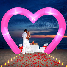 9 FT Valentine Inflatables Outdoor Decorations Heart Blow up Inflatable Archway
