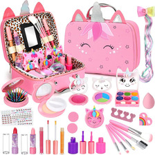 Heaning Kids Washable Makeup Girl Toys - Real Makeup Kit Kid Make up Set for Tod