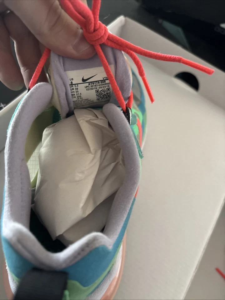 Size 8 - Nike Air Max 270 React Electro Green Lagoon W - Image 4 of 4