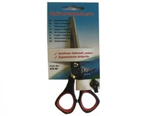 2 Büroscheren 16cm schwarz rot für Rechtshänder Schere Edelstahl Griff gummiert