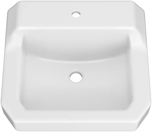 PROFLO PF5411 White 19" Wall Mounted Bathroom Sink With 1 Hole Drilled - Picture 1 of 3