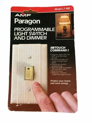 AMF Parago Programmable Light Switch & Dimmer Model LT-402 Vintage New Package