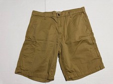 Levi Strauss Signature Gold Y2K Cargo Shorts Men W36 Khaki Tan Cotton