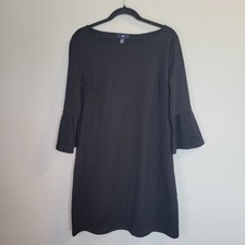 Gap Dress Women’s Size Medium Black 3/4 Bell Sleeve Shift Dress