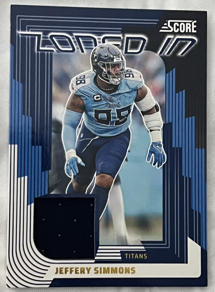 2025 Panini Score - Zoned In Patch - Jeffery Simmons #ZON-JSS | eBay