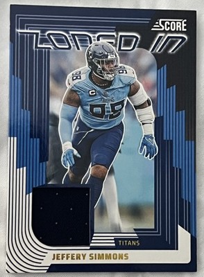 2025 Panini Score - Zoned In Patch - Jeffery Simmons #ZON-JSS | eBay