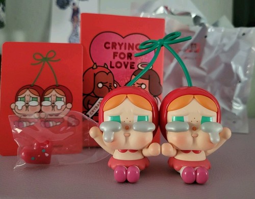 Pop Mart Cry Baby - Crying For Love Vinyl Plush Hanging Card   Love You Cherry Much 1355142209