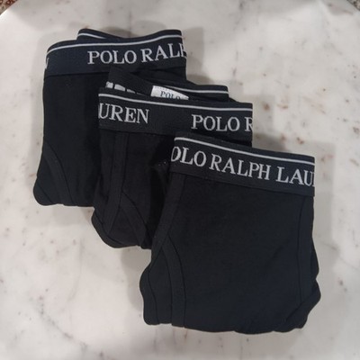 Calvin Klein 3 Pack Classic Fit 100% Cotton Underwear LG Briefs Black