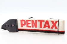Near MINT Pentax White Red Camera Neck Strap From JAPAN