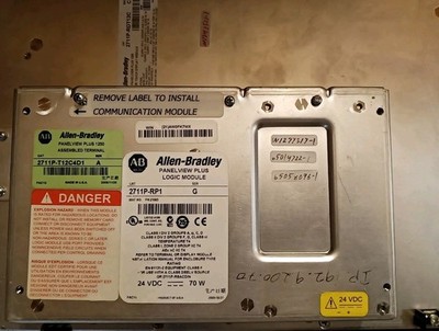 Allen Bradley 2711P-T12C4D1 Ser A PanelView Plus 1250 12.1'' Color/Touch Terminal