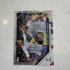 2021-22 Topps UCL  - Cristiano Ronaldo, Bruno Fernandes #128 Sparkle Foil