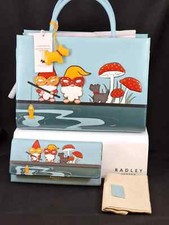 Bnwt Radley Anniversary Gnomes Multiway Grab Picture Handbag + Matinee Purse