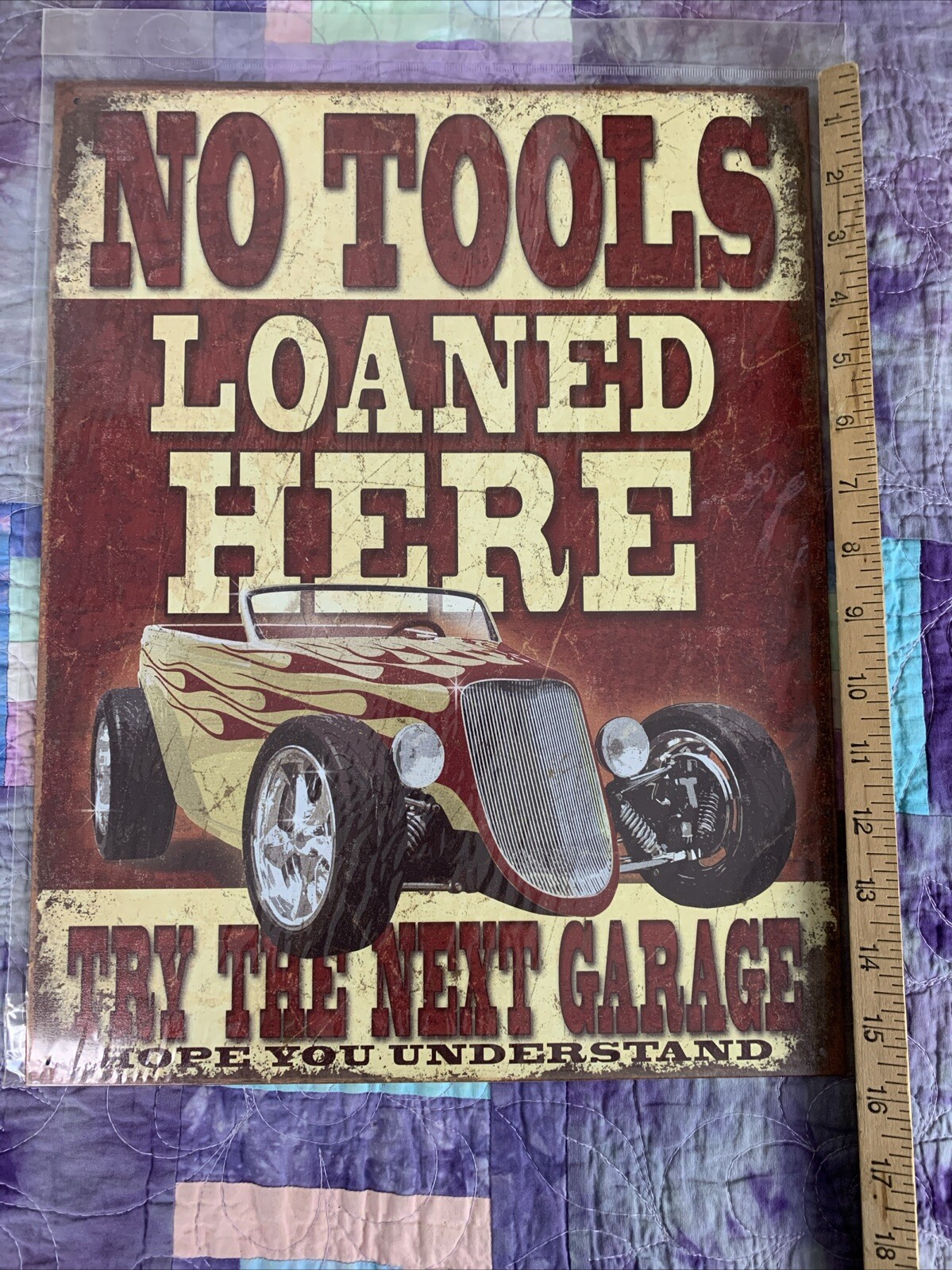 No Tools Loaned Here Metal Tin Sign Retro Man Cave Bar Pub 12.5x16 ...