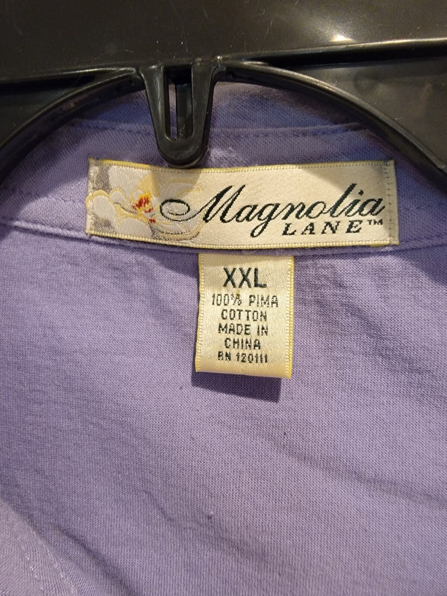 Master Magnolia LANE WOMEN'S SZ XXL Pima Cotton PURPLE GOLF POLO