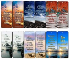 Motivational Bookmarks 60-Pack - Best Inspirational and Motivational Sayings B