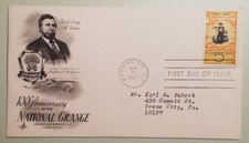 National Grange 5 cent United States Art Craft First Day Cover (addressed)