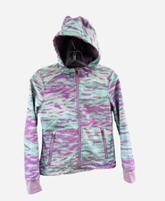 Snozu Girls' Faux Fur Lined Full Zip Hoodie Winter Jacket M 10/12