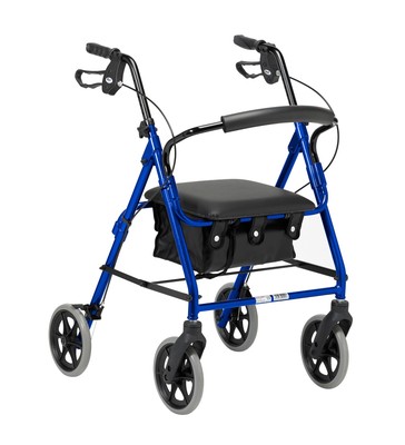 Leichter zusammenklappbarer Rollator mit vier Rädern Gehhilfe mit gepolsterte...