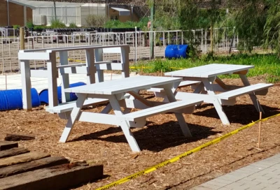 Superior Hand Made Outdoor Picnic Table Benches Outdoor