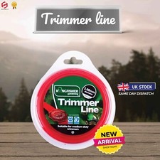 3mm x 15m Garden Trimmer Line Electric Strimmers Grass Lawn Weeds Heavy Duty Red 0.67 per metre