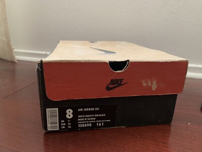 1996 97 Nike Air Jordan 12 White Red size 8 | eBay