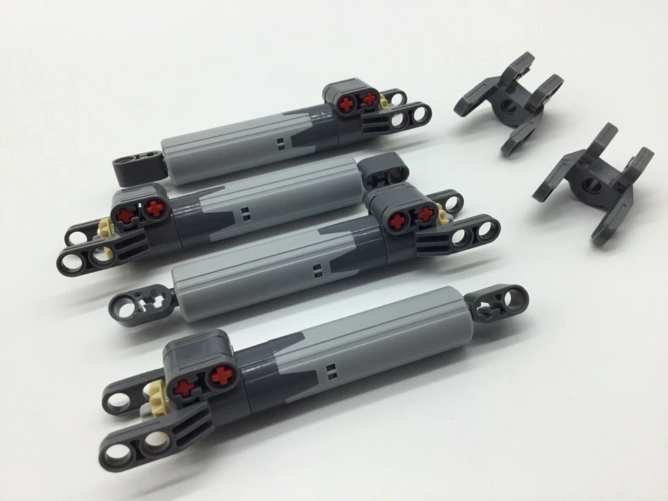 4x LEGO® Technic Linear Aktuator / Actuator Set 61927 grau 8043 Technik MOC AFOL - Bild 4 von 4