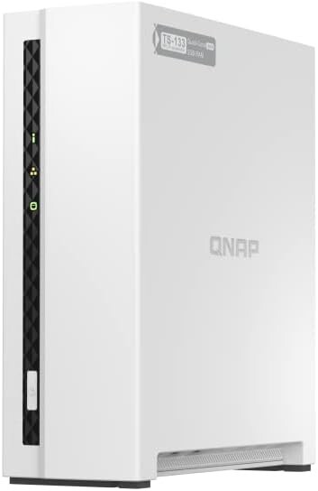 QNAP TS-133 1 Bay Affordable Desktop NAS with ARM Cortex-A55 Quad