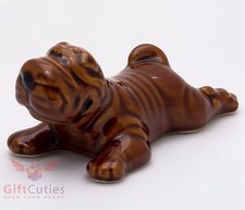 Porcelain Figurine of the Shar Pei Dog