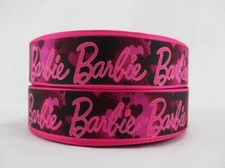 5/8 INCH 16mm Barbie Pink hearts GROSGRAIN RIBBON Hair Bow Supplies