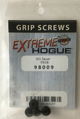 Hogue Grip Screws For Sig Sauer P238/P938-Hex Head-Long-Black-98009 Wooden Grips