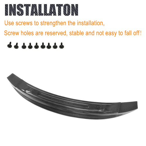 Carbon Spoiler Heckspoiler Abrisskante Lippe für AUDI 8J TT TTS MK2 08-14 Ansatz - Picture 13 of 14