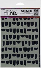 Dina Wakley Media Stencils 9"X6"-Bumps Pack of 3