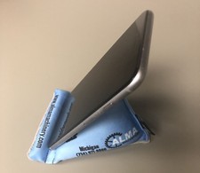 "The Wedge" by Toddy Gear Cell Phone Stand / Screen Cleaner Microfiber Blue Alma