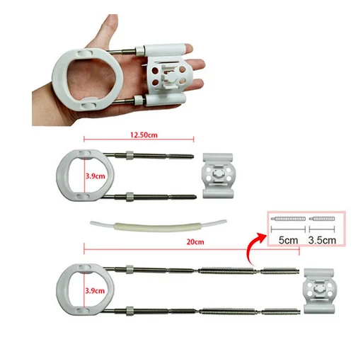 Estirador de pene extensor de crecimiento masculino dispositivo de tracción corporal alargador de pene para hombres Foto 4 de 4