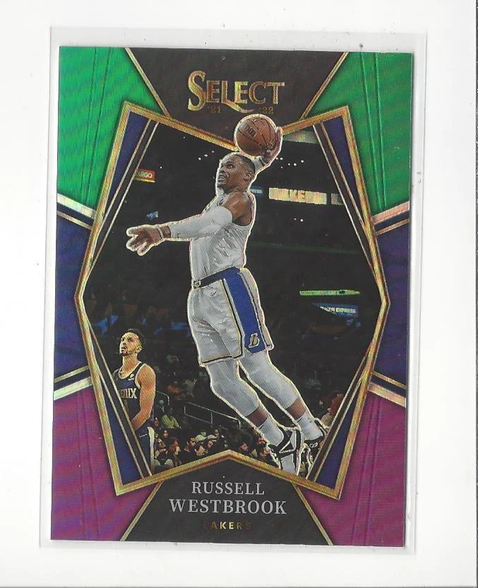 21-22 NBA select RUSSELL WESTBROOK zebra 2021-22 Panini Select