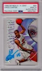 Vince Carter Raptors 1998 SkyBox E-X EX #89 RC Signed Autograph PSA 9 PSA DNA