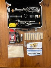 Harmony Clarinet Black with Hard Case, 2 Mouthpieces, extra reeds, oil, cleaning