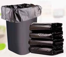 1- 200 Black Refuse Sacks 140G Large Bin Liners Rubbish Waste Recycling Bags 90L