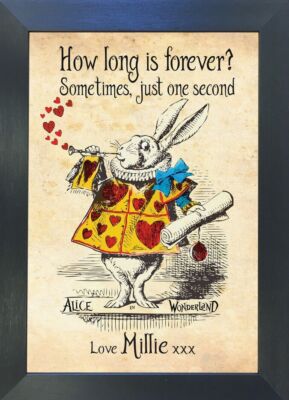 WÖRTERBUCHSEITE KUNSTDRUCK VINTAGE ANTIK BUCH Alice im Wunderland #80