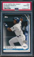 PSA 10 WANDER FRANCO 1st 2019 Topps Pro Debut Rays Rookie Card RC GEM MINT