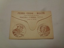 FERRO CHINA BISLERI FARMACIA BELLOTTI MATHI BUSTA PUBBLICITARIA EPOCA FINE '800