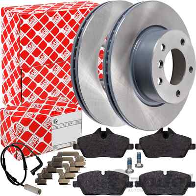 FEBI BREMSSCHEIBEN Ø284mm+BELÄGE VA passend für BMW 1er E81 E87 116 118 BIS 2.10