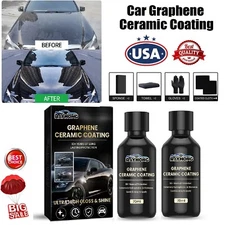 2× Graphene Ceramic Coating for Automobiles Cars Long-Lasting Protection 70ml US