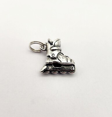 Vintage Rollerblade Street Skating Charm Anhänger 925 Sterling Silber - 4,3g