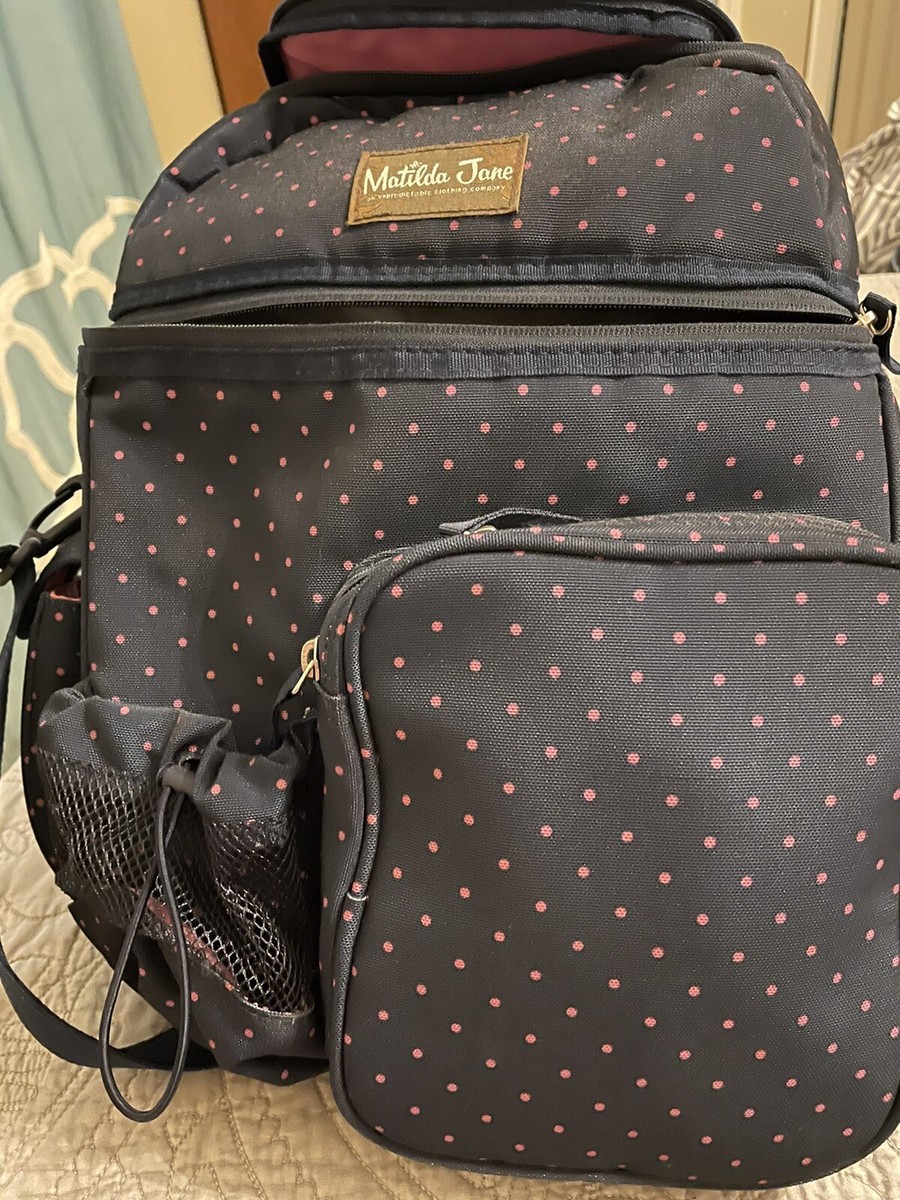 Matilda Jane Summer Fun Cooler Navy Thermo Padded Backpack  display picture 2
