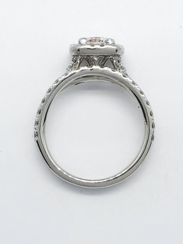 950 Solid Platinum Diamond Wedding Ring Set Size … - image 6