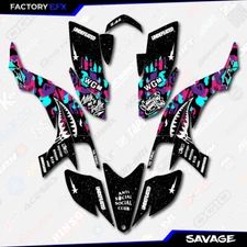 Nebula Savage Camo Racing Graphics kit fits 03-08 Yamaha YFZ450 ATV Decals